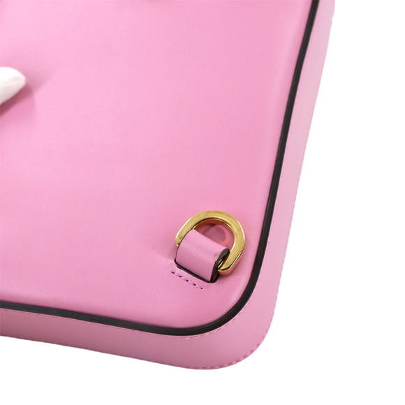 GUCCI Authentic Pink Leather Bamboo Shoulder Bag - Picture 9 of 10